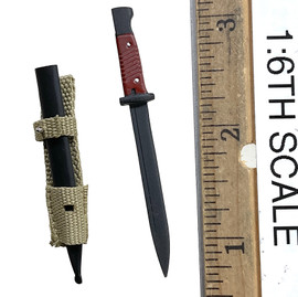 WWII German Afrika Korps Supply Duty Set - Bayonet w/ Sheath (Metal)