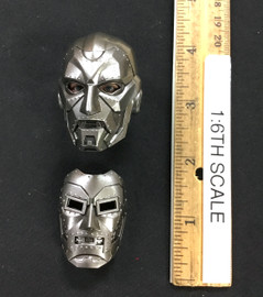Marvel Comics: Doctor Doom - Masked Head w/ Swappable Face Plate (No Neck Joint)