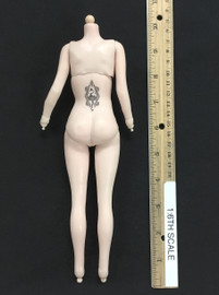 Silver Dragon Princess: Anastasia - Nude Body w/ Back Tattoo