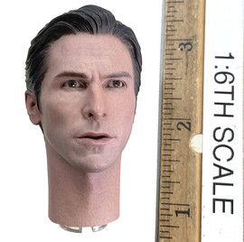 The Dark Knight Trilogy: Batman Armory w/ Bruce Wayne 2.0 - Head (Bruce Wayne) (Molded Neck)
