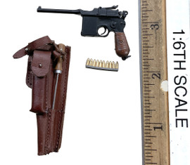 WWI German Army MG08 Gunner “Arthur” - Pistol w/ Holster & Ammo (Mauser C96)
