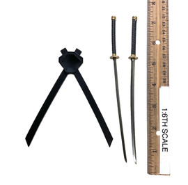 Deadpool & Wolverine: Nicepool - Katanas w/ Back Scabbard (Metal)