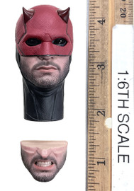 Daredevil: Born Again (TV Series): Daredevil - Head (Masked) w/ Swappable Face Plate (Molded Neck)