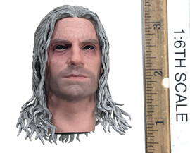 SooSoo Toys: White Wolf - Head (Blackened Eyes) (Molded Neck)