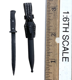WWII German SS Polizei-Division ZB30 Gunner - Bayonet w/ Scabbard (Metal)