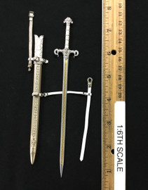 Alina: Girl Under the Wolf’s Ward (Silver) - Long Sword w/ Scabbard (Real Copper Metal)