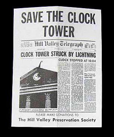 Back to the Future Part 1: Marty McFly - Save The Clock Tower Flier