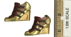 Justice League: Wonder Woman (Deluxe Version) - Boots (No Peg Joints) (Weathered)