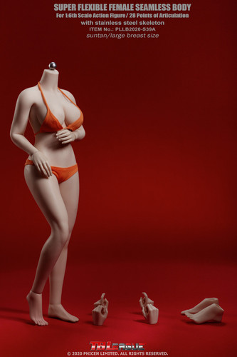 Super Flexible Female Seamless Body (PHMB2020-S39A) (Large Bust - Suntan) - Boxed Figure