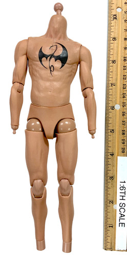 Iron Warrior 1.0 - Nude Body w/ Tattoo (Slim)