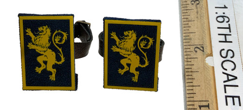Malta Knights Hospitaller & Lion Knights Templar Set - Arn Badges (Yellow Lion)