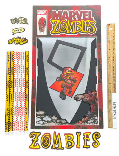 Zombie Deadpool - 3-D Comic Book Backdrop Set