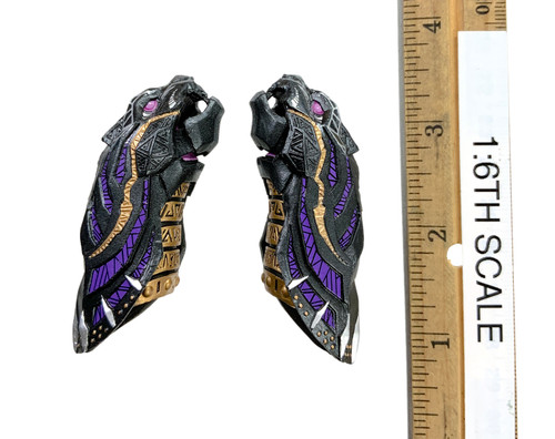 Panther Queen (Luxury Edition) - Gauntlets (Movable Jaws) (UV Luminous Effect)