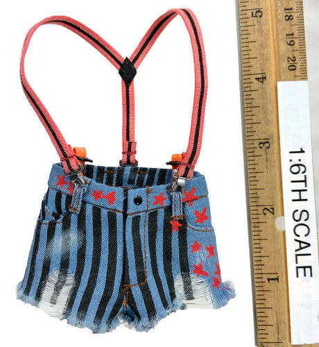 Birds of Prey: Harley Quinn (Caution Tape Jacket Version) - Shorts w/ Suspenders