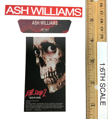 The Evil Dead 2: Dead by Dawn: Ash Williams - Stickers & Movie Poster