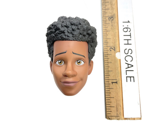 Spider-Man: Into the Spider-Verse - Miles Morales - Head (Unmasked) (No Neck Joint) (Magnetic Hair)