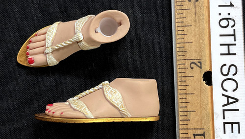 Aset: Goddess of Magic (White) - Sandaled Feet (No Ball Joints)