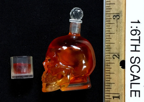 Gangster Kingdom: Diamond A Angelo - Skull Liquor Bottle w/ Glass