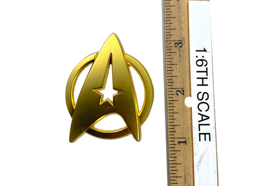 Star Trek: The Motion Picture: Admiral James T. Kirk - Starfleet Delta Badge (1:1 Full Scale Metal Pin)