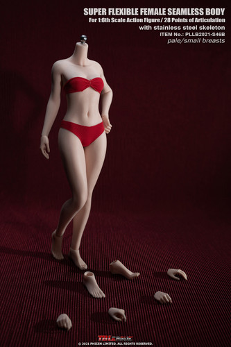 Super Flexible Female Seamless Body (PLSB2021-S46B) (Small Bust - Pale) - Boxed Figure