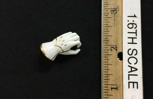 Robot Wars Commander Costume Set (White) - Left Gloved Gripping Hand