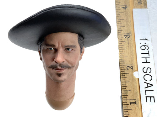 Legendary Gunner: Doc Holliday - Head w/ Hat (Non-Removable) (Molded Neck)