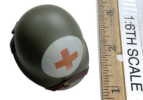 WWII U.S. Ranger Combat Medic France 1944 - Helmet (Medic) (Metal)