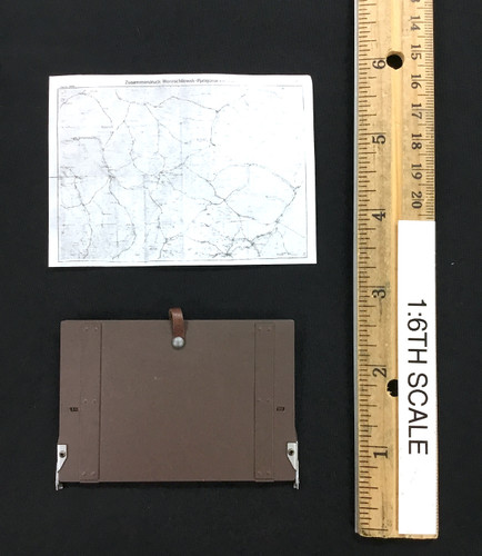 WWII German Panzer Commander “Max Wunsche” - Map Case w/ Map (Metal) (Opens)