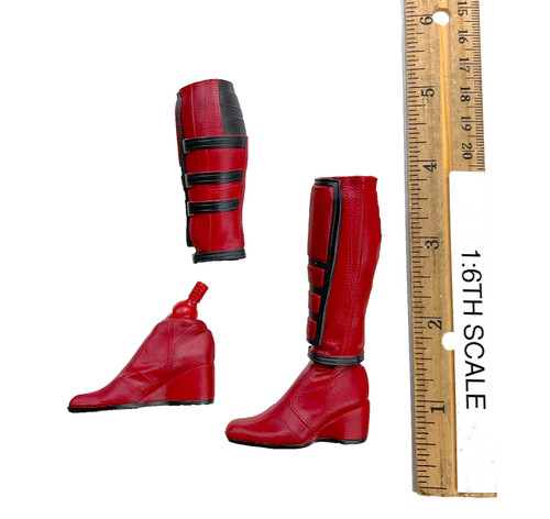 Deadpool & Wolverine: Lady Deadpool - Boots w/ Leggings & Peg Joints