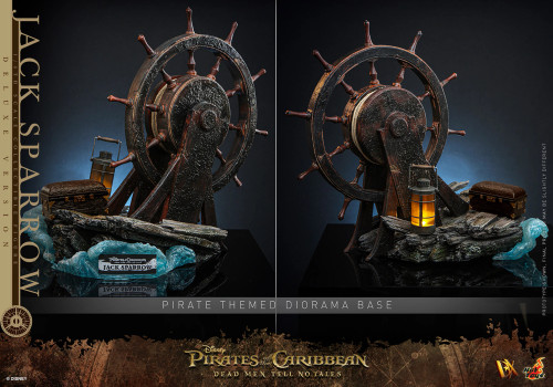 POTC: Dead Men Tell No Tales DX38: Jack Sparrow (Deluxe) - Ship’s Wheel Diorama Display Base (See Note)