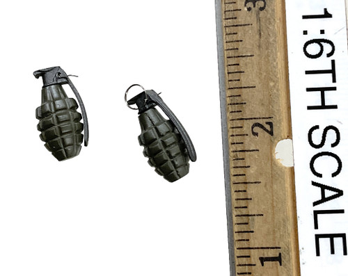 WWII U.S. 2nd Armored Division Infantryman 1945 - Grenades (MKII) (2) WWII U.S. 2nd Armored Division Infantryman 1945 - Grenades (MKII) (2)