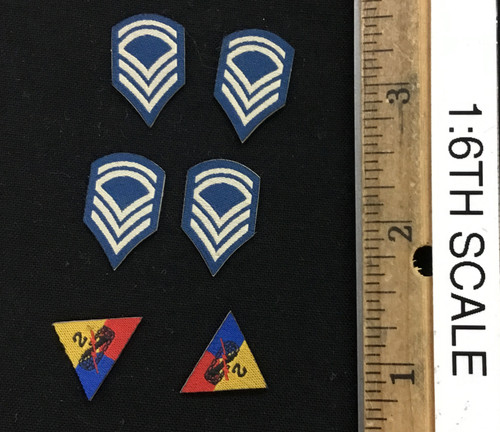 WWII U.S. 2nd Armored Division Infantryman 1945 - Patches WWII U.S. 2nd Armored Division Infantryman 1945 - Patches