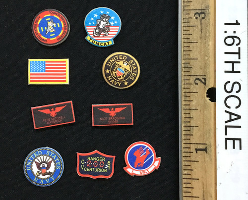 U.S. Navy Fighter F-14 Pilots Tom & Nick - Patches (Goose)