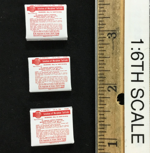 WWII 2nd Ranger Battalion Medic "Wade" - Solution of Morphine Tartrate Packages (3) WWII 2nd Ranger Battalion Medic "Wade" - Solution of Morphine Tartrate Packages (3)