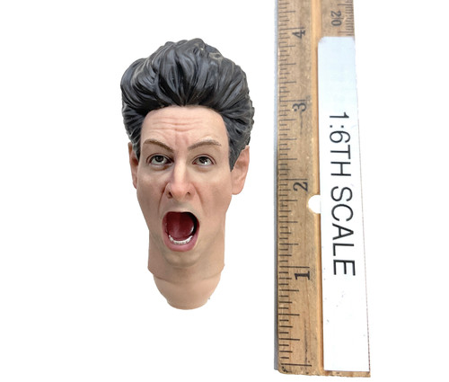 Ghost Hunting Squad: Spengler - Head (Surprised Expression) (Molded Neck)