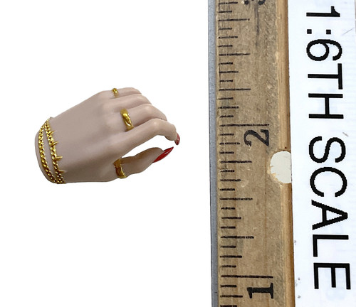 Undying Queen of Babylon (Black) - Left Bare Tight Gripping Hand