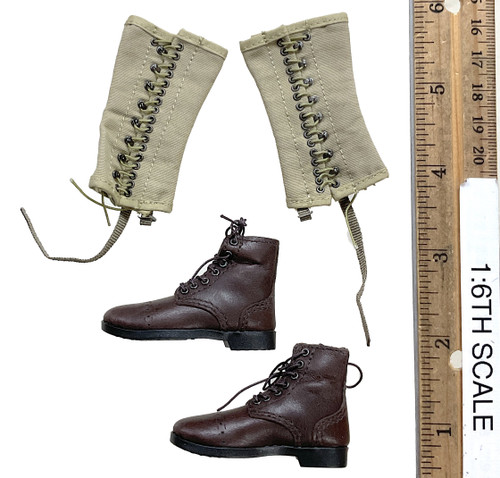 WWII U.S. Ranger Private Rifleman - Boots w/ Puttees & Ball Joints