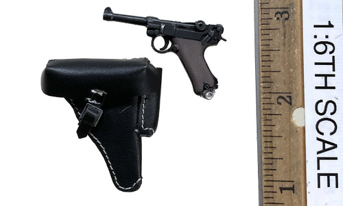 WWII German WH Medic Officer Candidate "Groger" - Pistol w/ Holster (Luger P08)