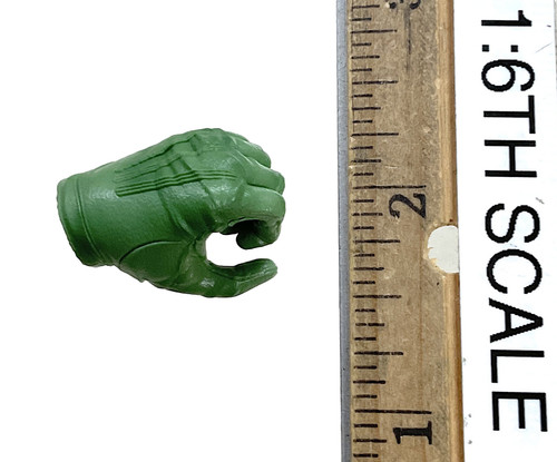 Enigma Villain - Left Green Gloved Gripping Hand