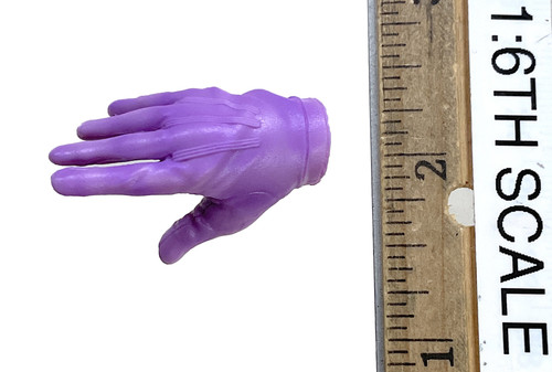 Enigma Villain - Right Purple Gloved Relaxed Hand