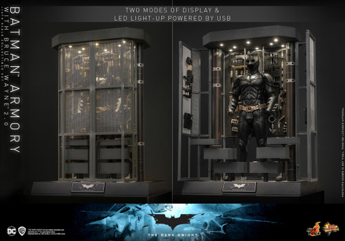 The Dark Knight Trilogy: Batman Armory w/ Bruce Wayne 2.0 - Batman Armory Display Diorama (Electronic USB Powered) (*Empty* - See Note)