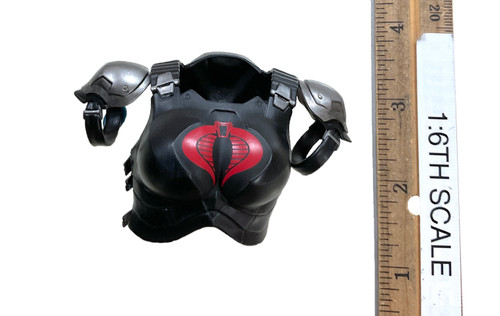 FigZero: G.I. Joe Baroness - Upper Body & Shoulder Armor (Cobra Logo)