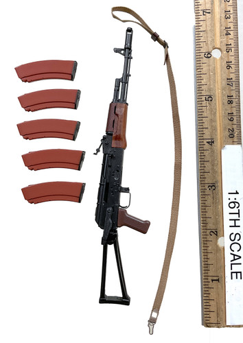 Soviet Motor Rifle Troops Afghanistan - Rifle (AKS-74) w/ Ammo Clips