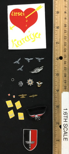 WWII German Luftwaffe Ace Erich Hartmann - Patches & Medals