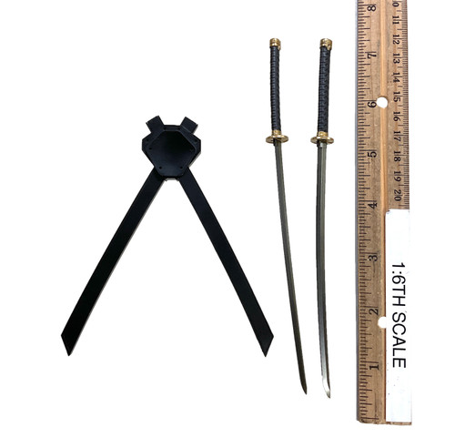 Deadpool & Wolverine: Nicepool - Katanas w/ Back Scabbard (Metal)