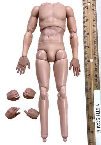 WWII German SS Polizei-Division ZB30 Gunner - Nude Body w/ Hands