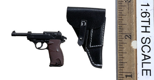 WWII German SS Polizei-Division ZB30 Gunner - Pistol w/ Holster (P38)