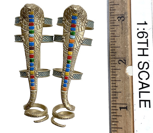 Tefnut (Blue) - Leg Armor (Real Copper Metal)