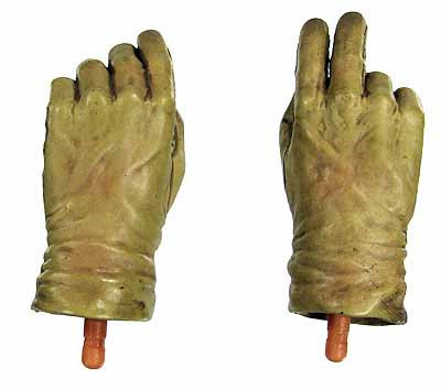 Donald Moore: RAF Flight Lt - Gloved Hands