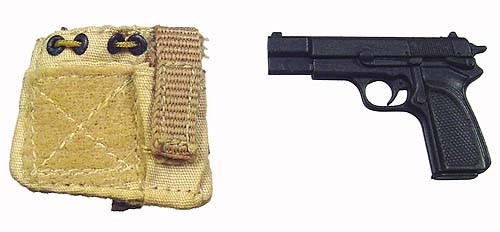 British Army Tank Commander - Pistol w/ Tan Pouch